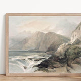 Majestic Coastline Vintage Art Print | 8x10 Artisan Made