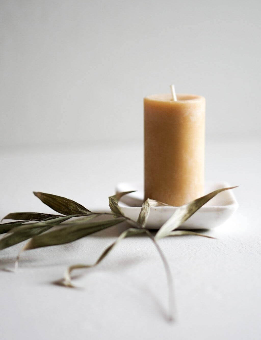 Pure Beeswax Petite Pillar Candle, 30 hour Artisan Made