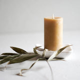 Pure Beeswax Petite Pillar Candle, 30 hour Artisan Made