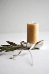 Pure Beeswax Petite Pillar Candle, 2x3.25"