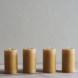 Pure Beeswax Petite Pillar Candle, 30 hour Artisan Made