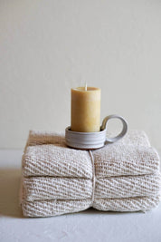 Pure Beeswax Petite Pillar Candle, 30 hour Artisan Made