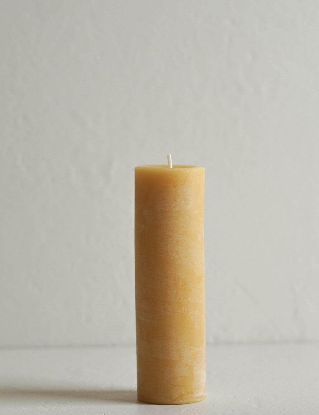 Pure Beeswax Skinny Pillar Candle, 60 hour Artisan Made