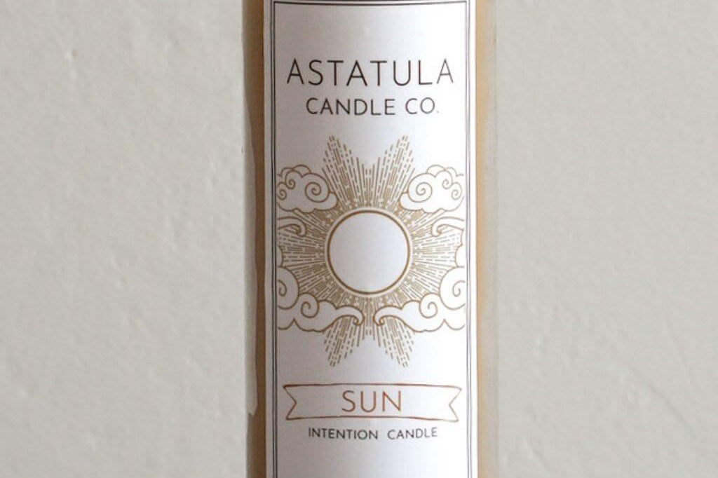 Beeswax Sun Intention Meditation Candle Astatula Candle Co.