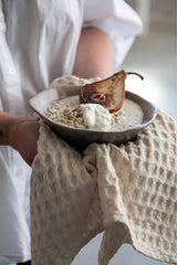 Stonewashed Cotton Waffle Weave Tea Towel