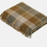 Snowshill Mustard Throw | Shetland Quality Pure Wool Blanket