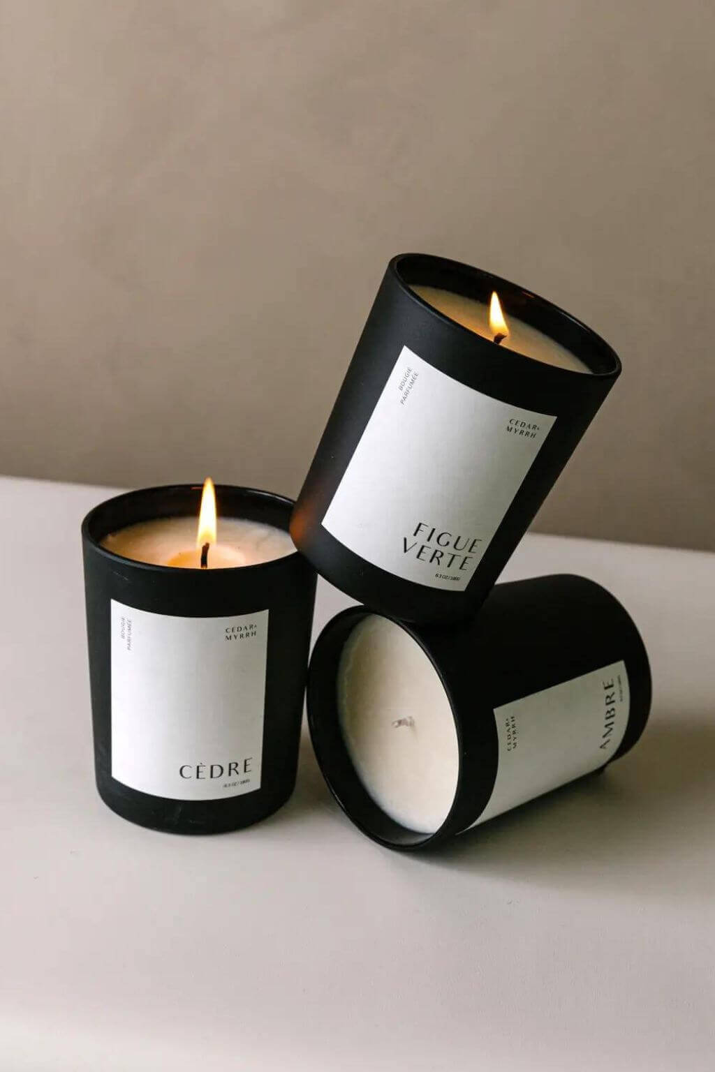 Cedar Luxury Candle | Bougie Parfumée Cèdre