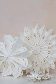 Oversized Kirigami Paper Snowflake, 30"