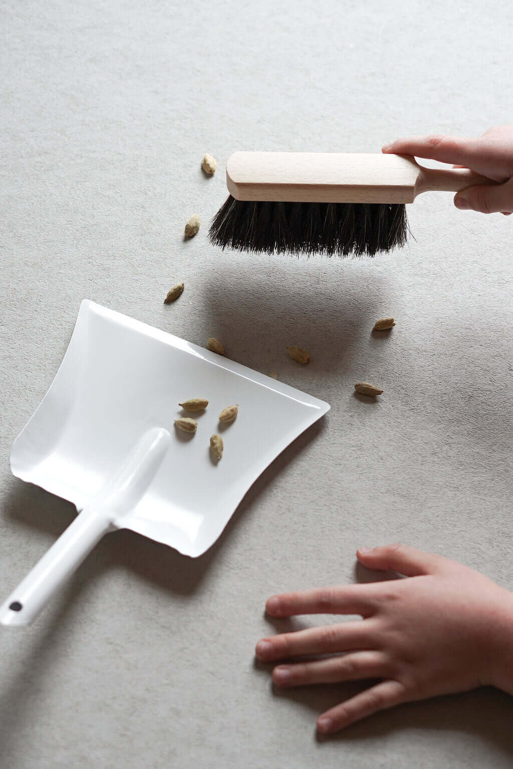 Children's Natural Brush + Enamel Dustpan