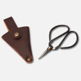 Forged Steel Herb Snips | Petite Garden Scissors in Leather Pouch