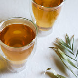 Double Wall Borosilicate Glass Tumbler with Bamboo Lid, Set of 2