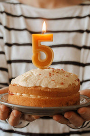 Handcrafted Beeswax Birthday Number Candles