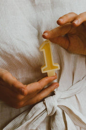 Handcrafted Beeswax Birthday Number Candles