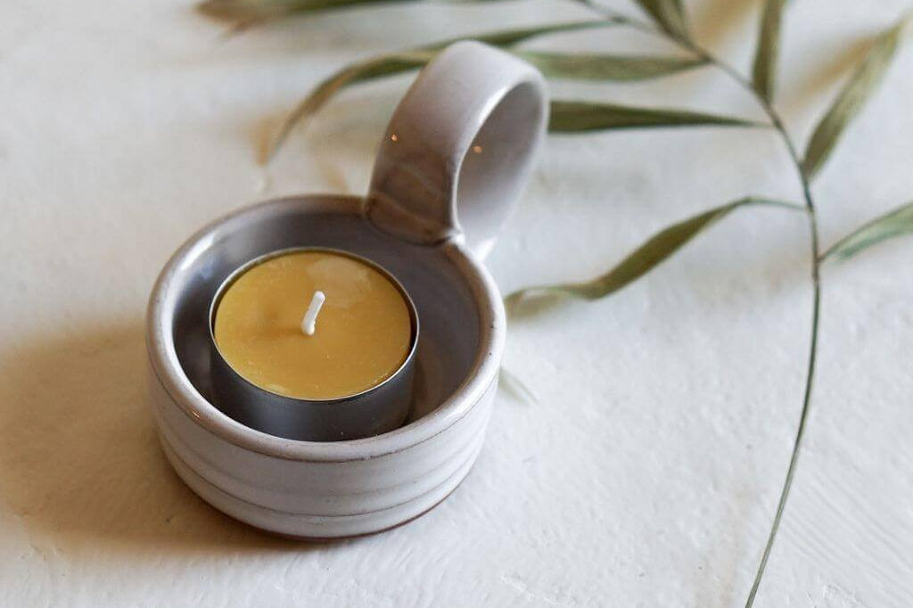 Heritage Candleholder with Handle Gravesco Pottery