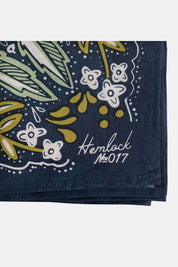 Amelia Bandana | Lush Verdant Blooms on Navy