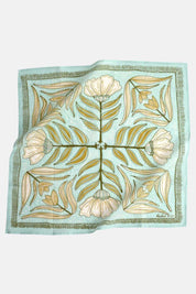 Eliza Bandana | Vintage Florals on Aqua