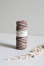 Earthy Variegated Hemp Cord Spool Hemptique