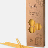 Yellow Beeswax 9" Skinny Celebration Taper Candles, Box of 50