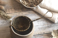 Handwoven Brass Tea Strainer Imported