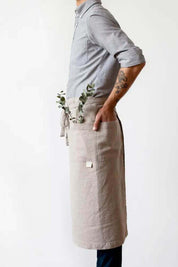 Natural Linen Garcon Apron