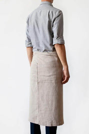 Natural Linen Garcon Apron