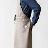 Natural Washed Linen Luxury Apron