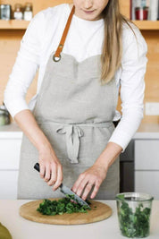 Natural Washed Linen Luxury Apron