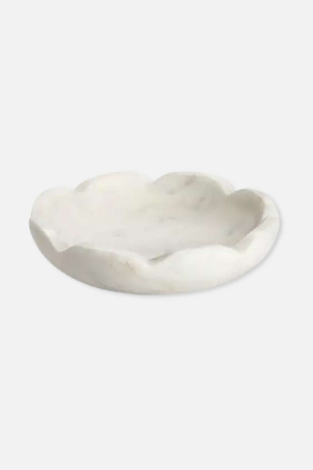 Marble Scalloped Edge Dish – Espalier Natural Botanics