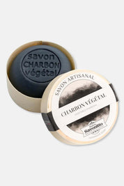 French Charcoal Soap in Wooden Box