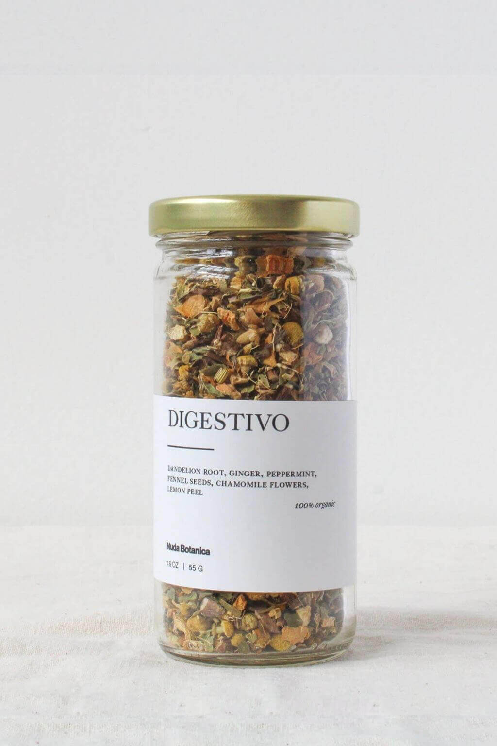 Digestivo Organic Herbal Tea Nuda Botanica