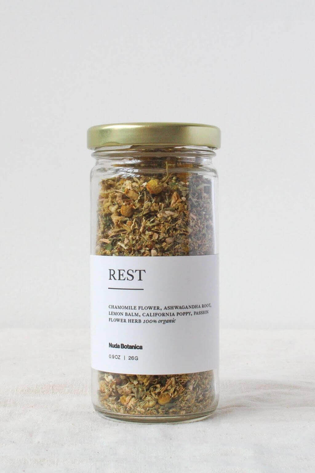 Rest Organic Herbal Tea Nuda Botanica