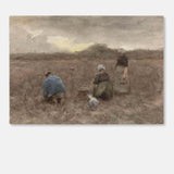 Flaxen Harvest Vintage Art Print