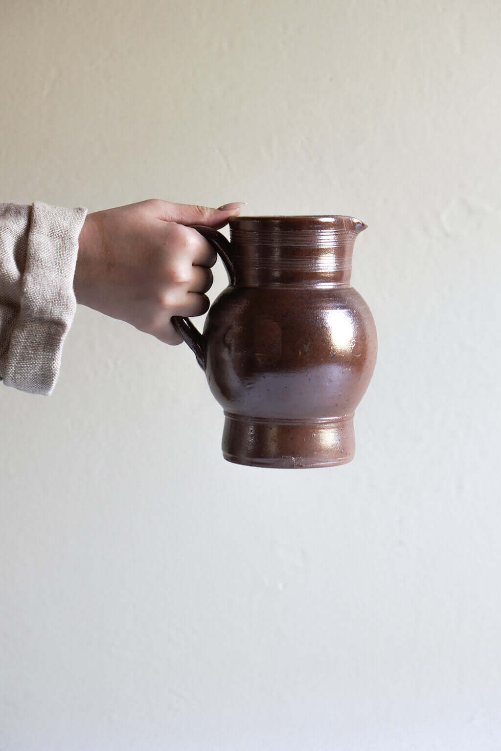 Poterie Renault | Vintage French Salt Glaze Stoneware Pitcher