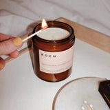 ROEN: Nocturne Amber Glass Candle