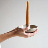 Stoneware Taper Candlestick Holder