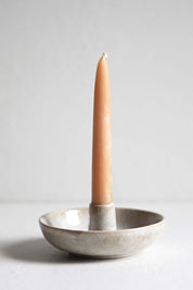Stoneware Taper Candlestick Holder