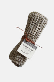 Natural Crocheted Hemp Washcloth