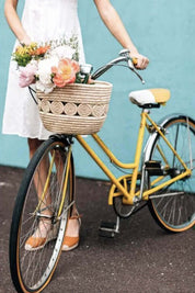 Palm Leaf Bike Basket