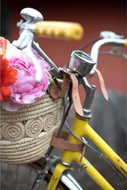 Palm Leaf Bike Basket