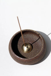 Wabi Sabi Mud Clay Incense Bowl