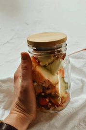 Bamboo Lid for Mason Jar | Wide Mouth