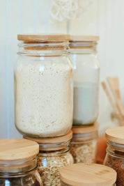 Bamboo Lid for Mason Jar | Wide Mouth